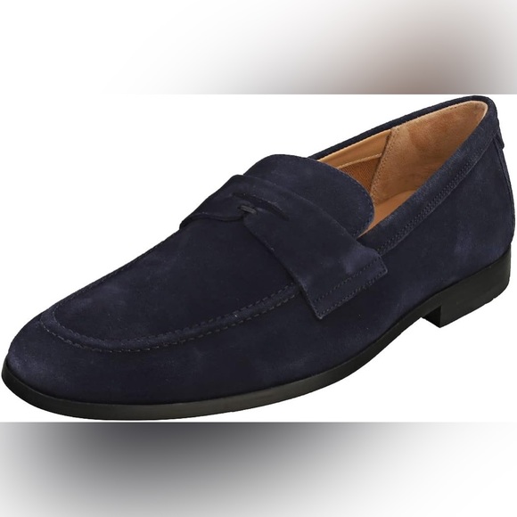 Ted Baker Men’s Alderrs Navy Blue Suede Penny Loafer size 10 Men’s US - Picture 7 of 7